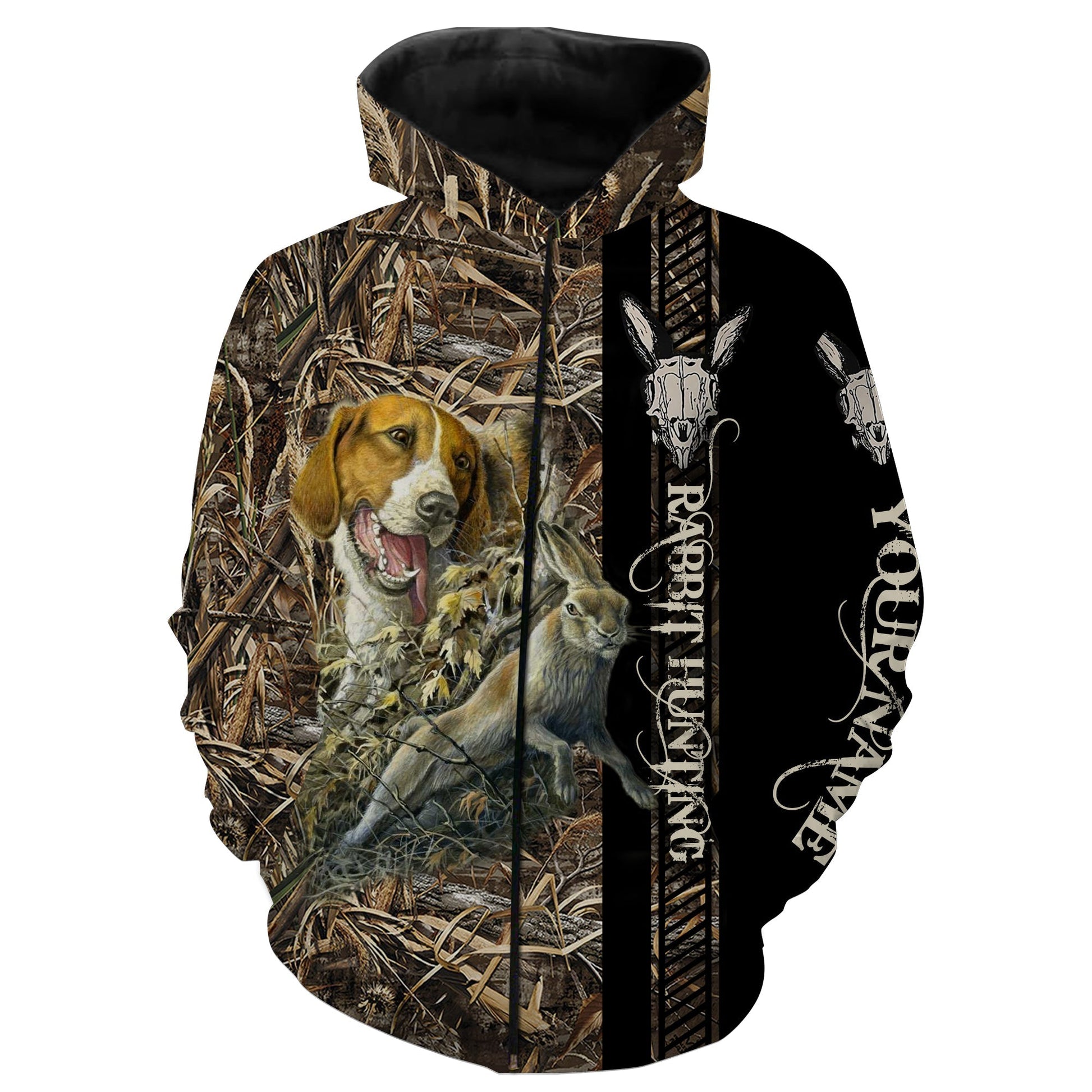 Personalized Rabbit Hunting With Beagle Camo 3D All Over Print Shirts Hunting Gifts Fsd1014 Zip Up Hoodie Zip Up Hoodie