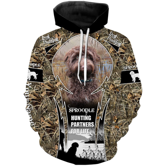 Best Hunting Dog Custom Name And Photo 3D All Over Print Shirts  Hoodie Hoodie