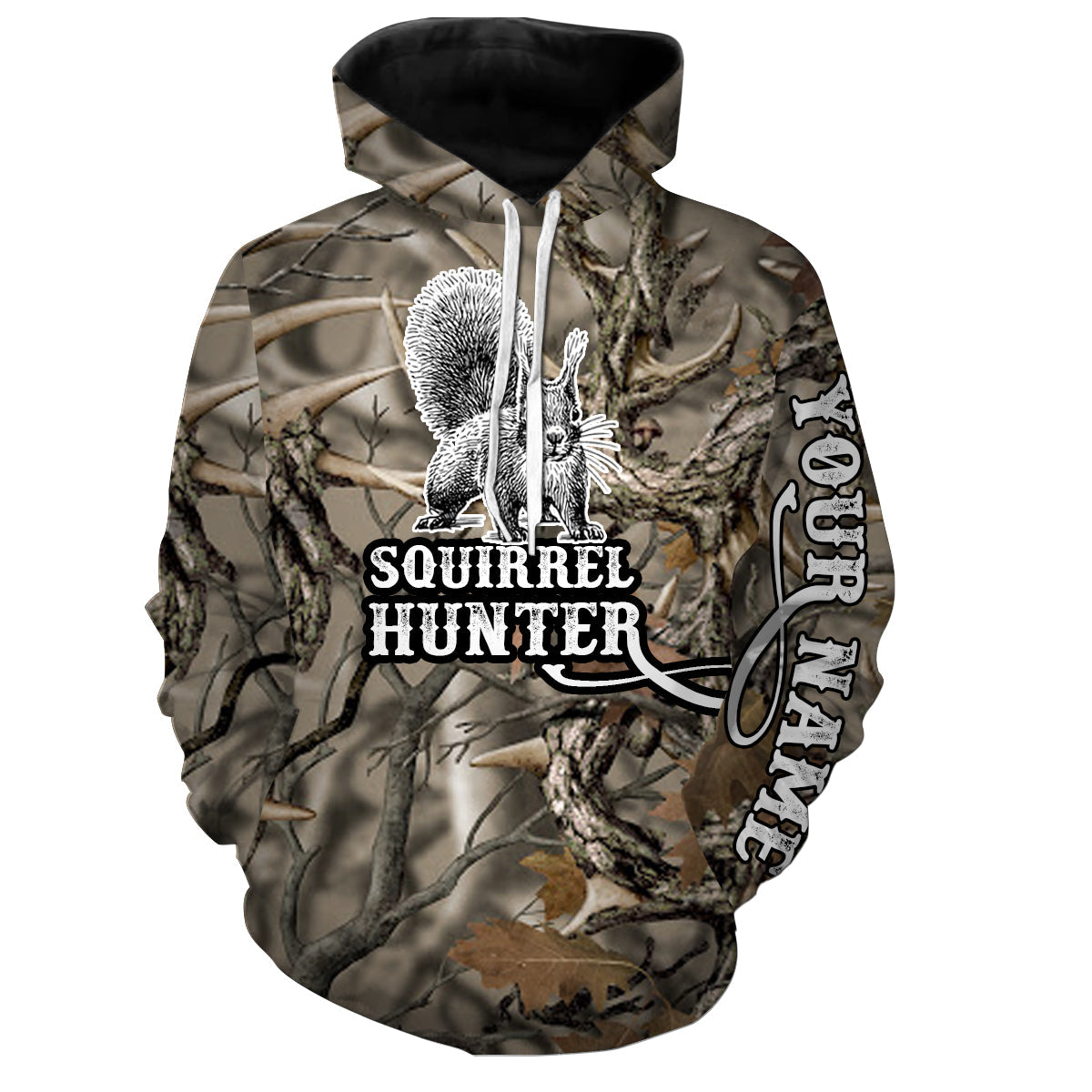 Squirrel hunter camouflage custom Name 3D full printing Shirts Hunting shirt for Squirrel hunter FSD811 Hoodie