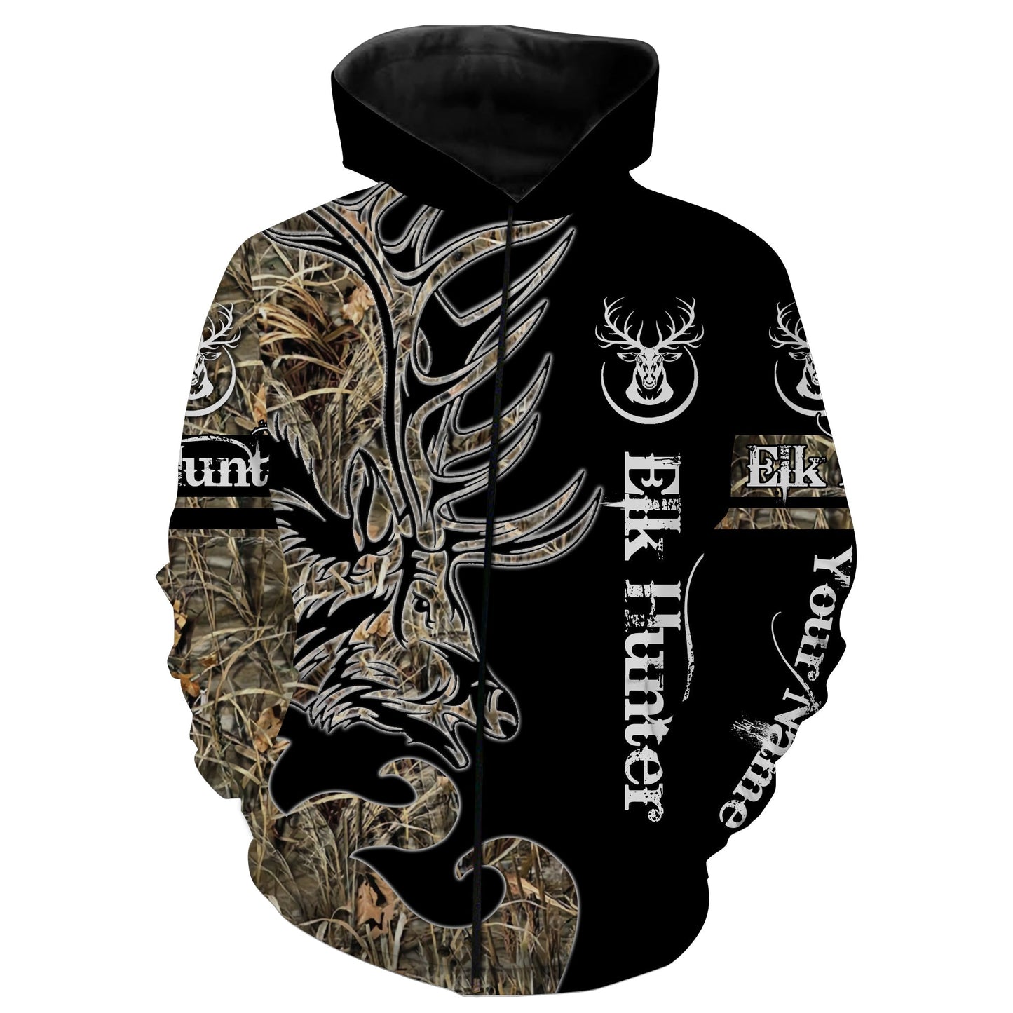 Tattoo camo Elk Hunter Customized Name 3D Full Printing Shirts Personalized Elk Hunting Clothing FSD829