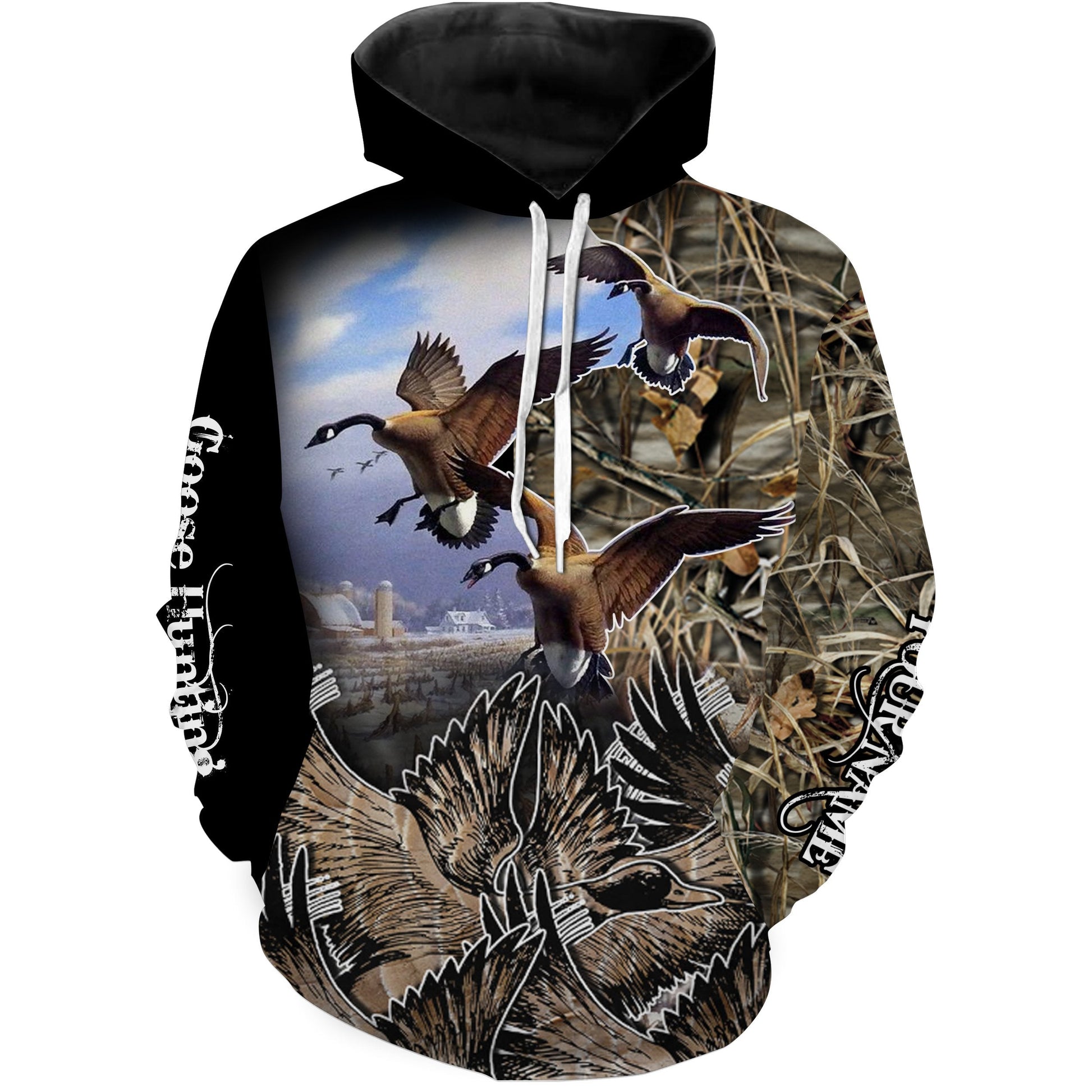 Waterfowl Hunting Custom Name 3D All over print T-Shirt Hoodie