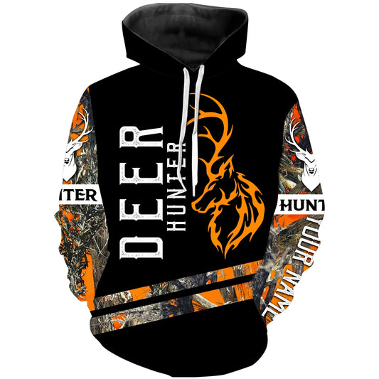 Deer Hunting Custom Name 3D Printing Hoodie Hoodie Hoodie