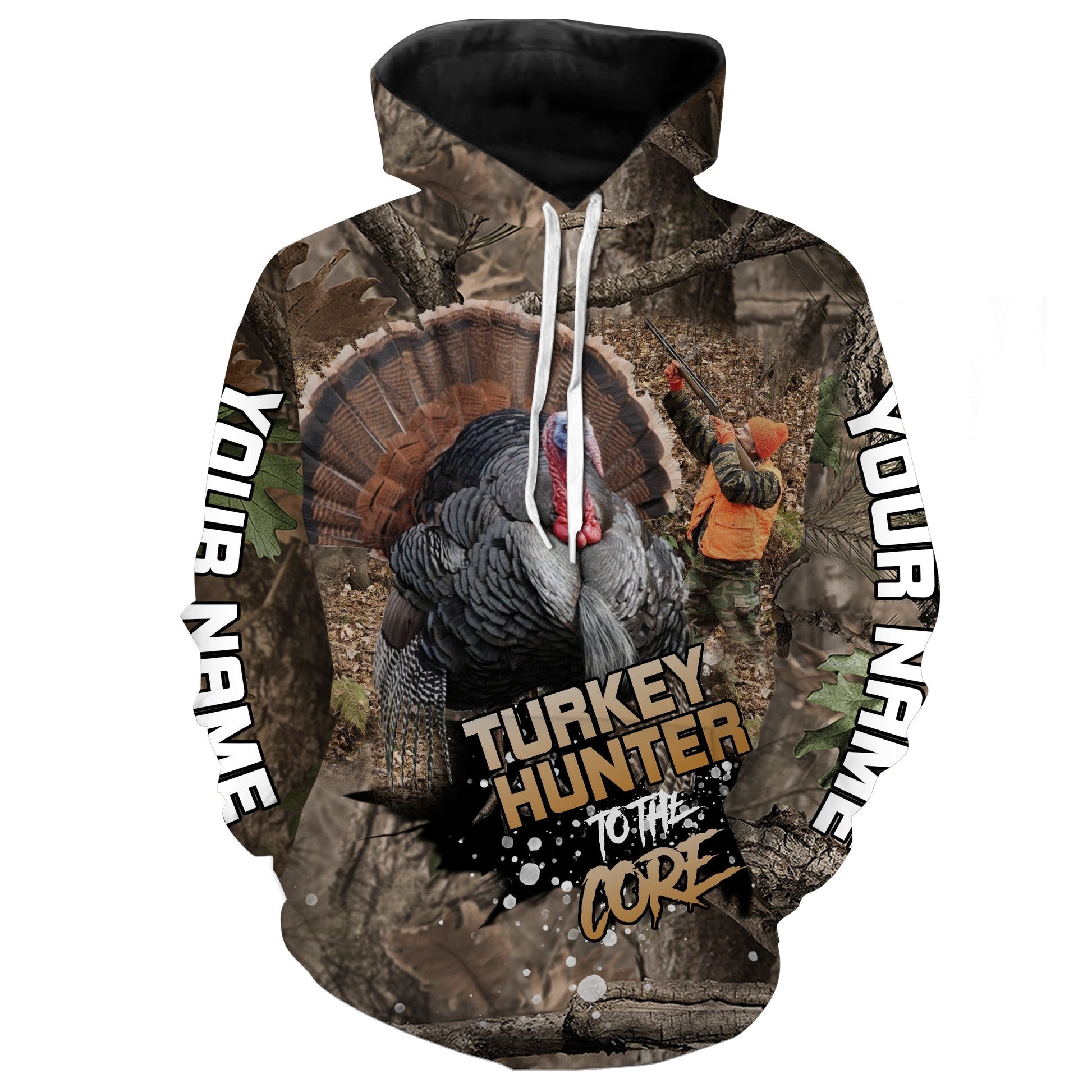 Turkey hunting Custom Name 3D All over print shirts - personalized hunting gifts - FSD237 Hoodie