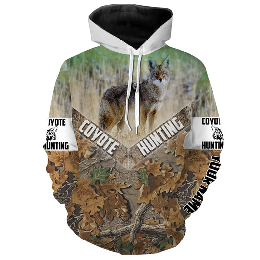 Coyote hunting Custom Name 3D All over print shirts - personalized hunting gifts - FSD243