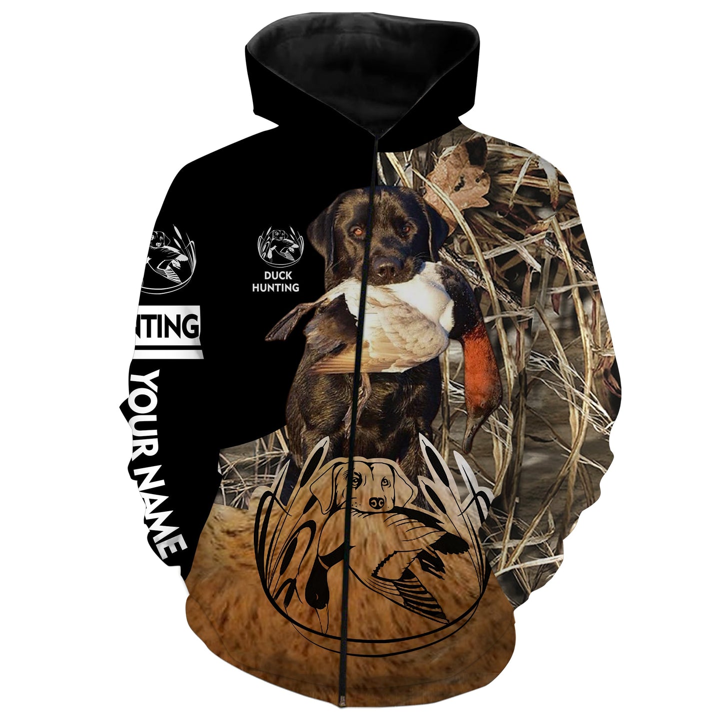 Duck Hunting with Black Labs Custom Name 3D All over print Shirts