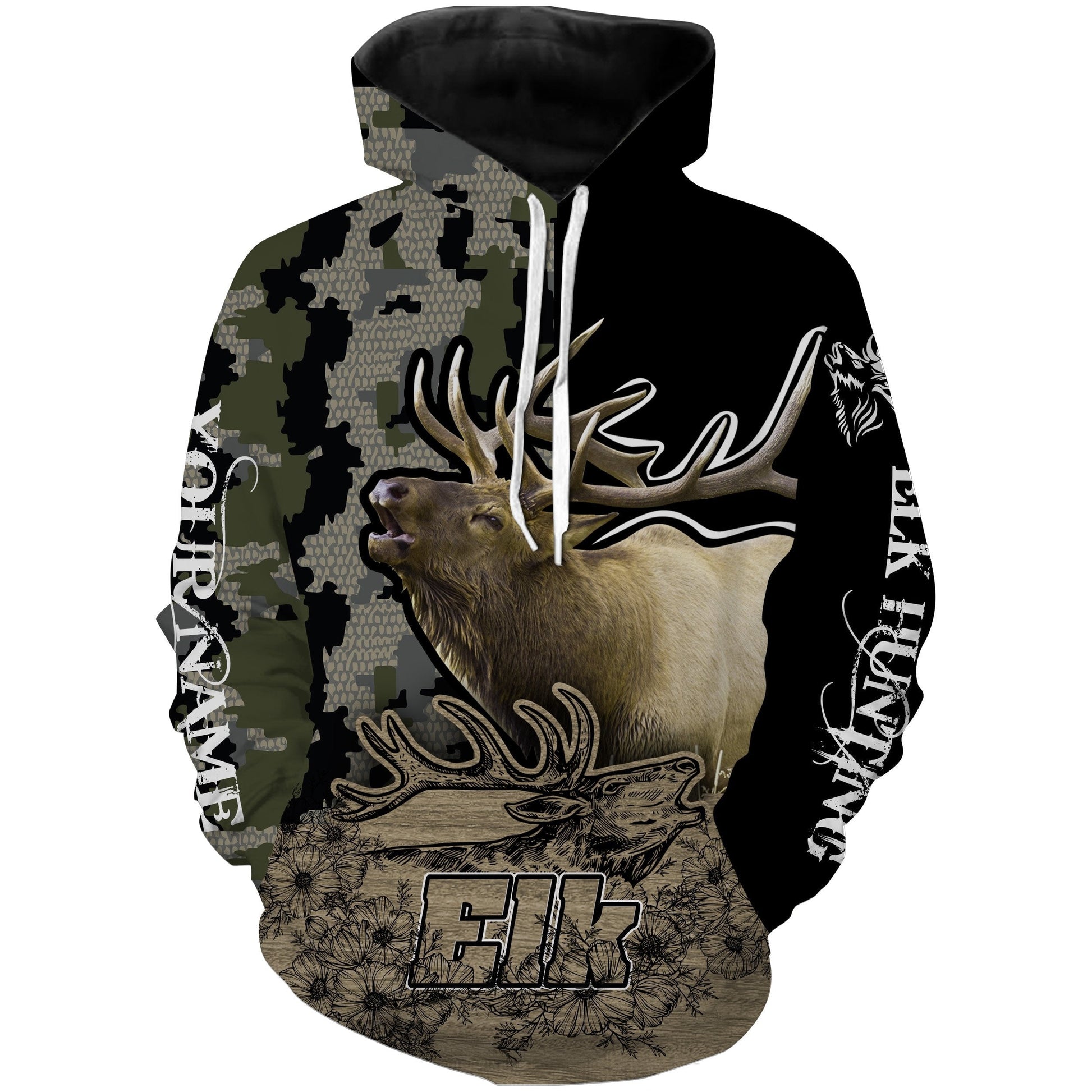 Personalized Elk hunting 3D All over print shirts - hunting gift for Men