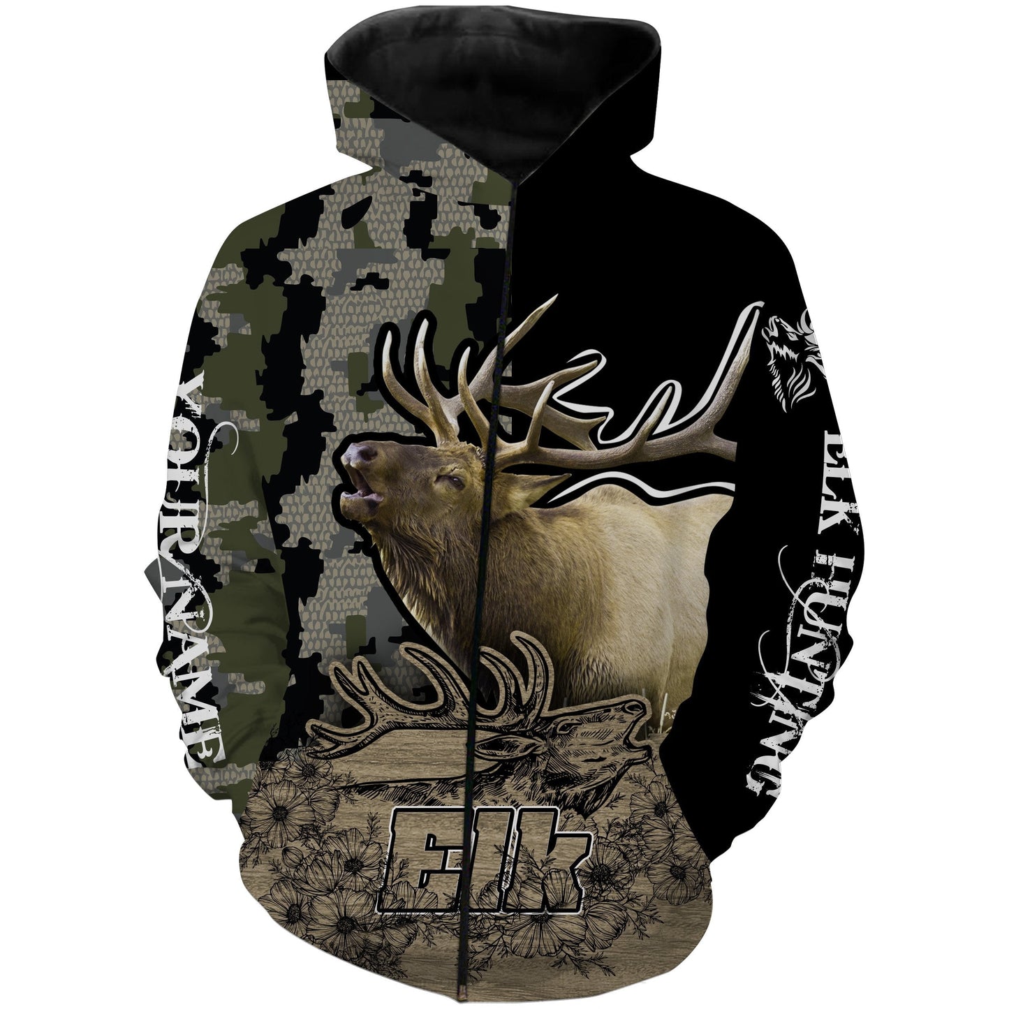 Personalized Elk hunting 3D All over print shirts - hunting gift for Men