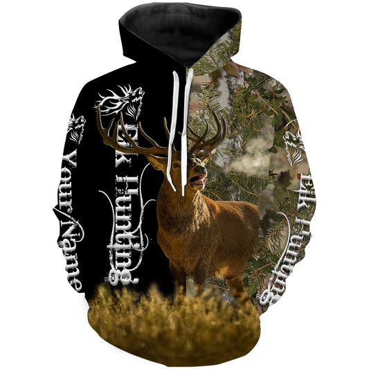 Elk Hunting Custom Name 3D All Over Print Shirts  Hoodie Hoodie