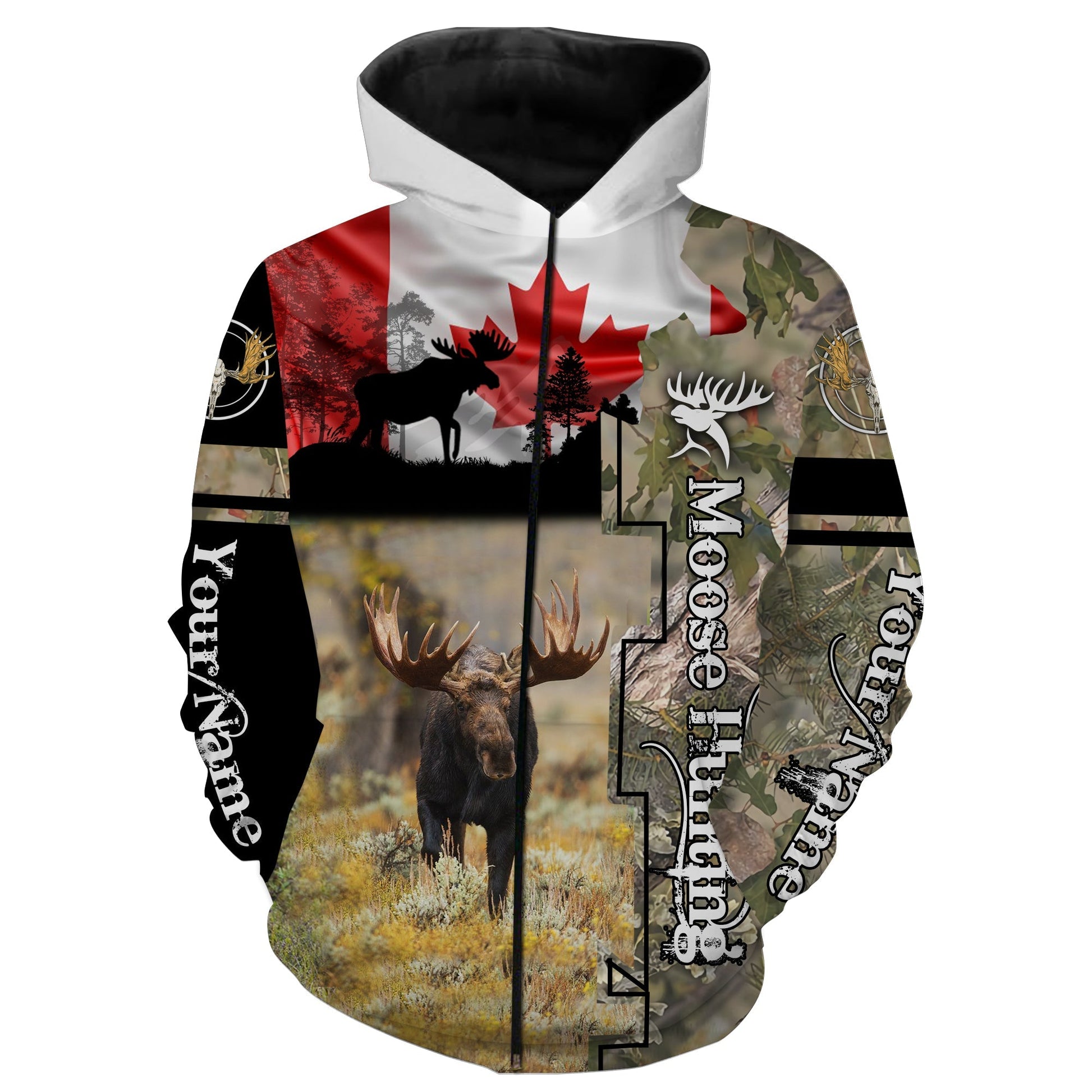 Canada Moose hunting Custom Name 3D All over printed Shirt Personalized hunting gift FSD608