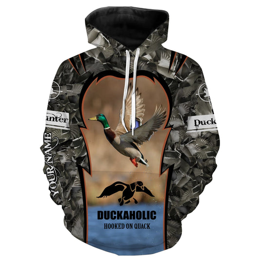 Duck Hunting Duck Camo Customize Name 3D All Over Printed Shirts Hoodie Hoodie