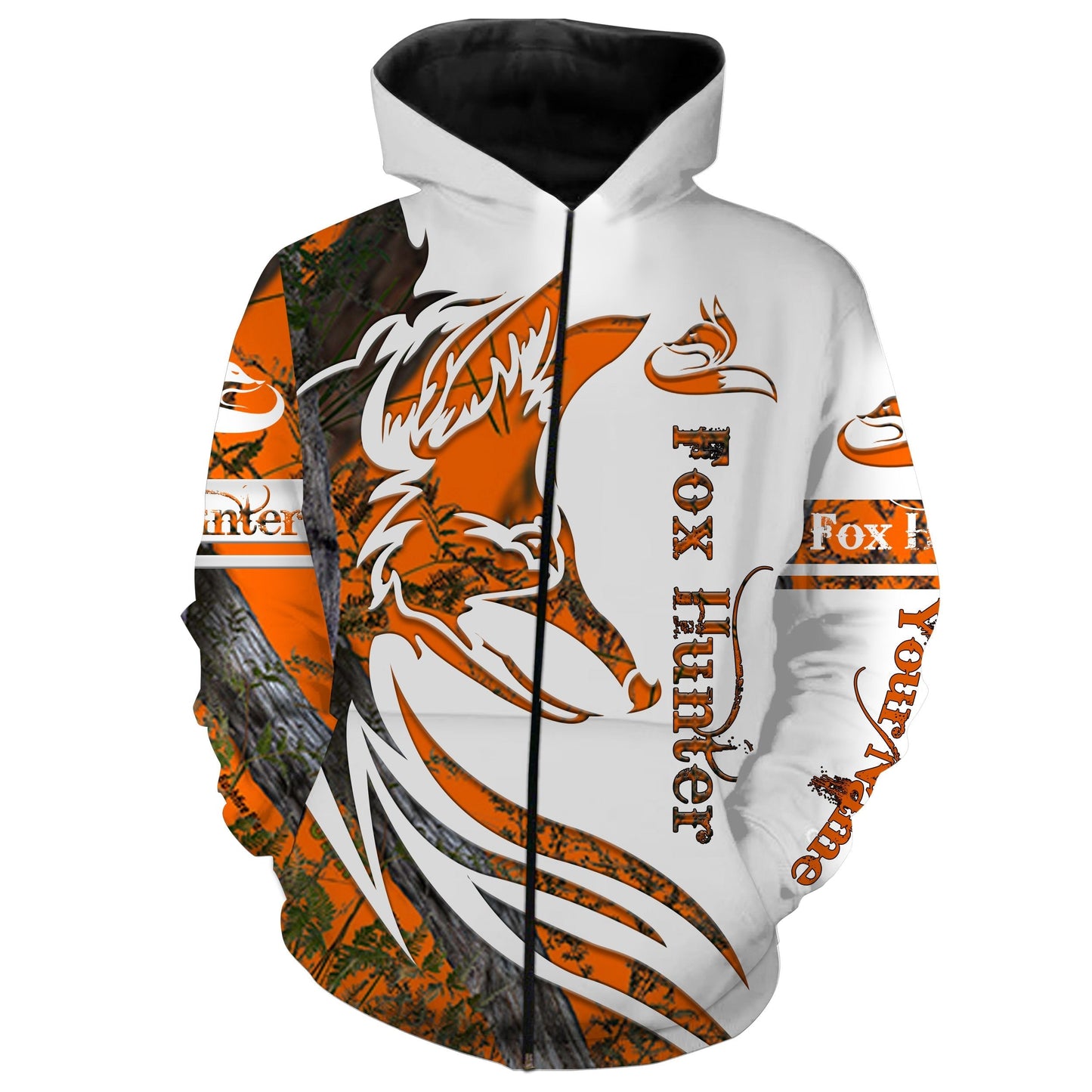 Fox hunting Custom Name 3D All over print Shirts, Face shield - personalized hunting gifts - FSD278