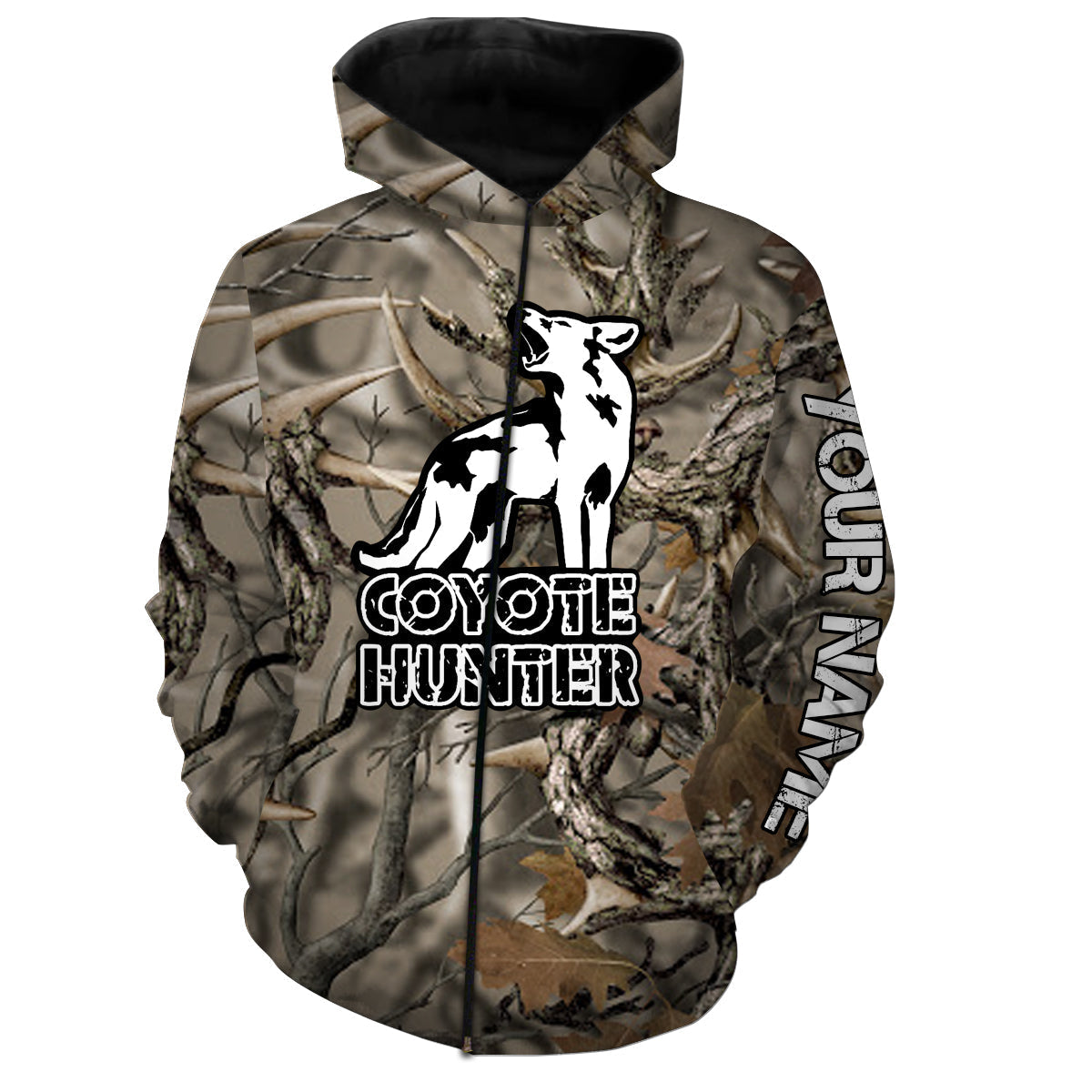 Coyote Hunting Camo Custom Name 3D All Over Printed Shirts Personalized Hunting Gifts For Coyote Hunters FSD1999