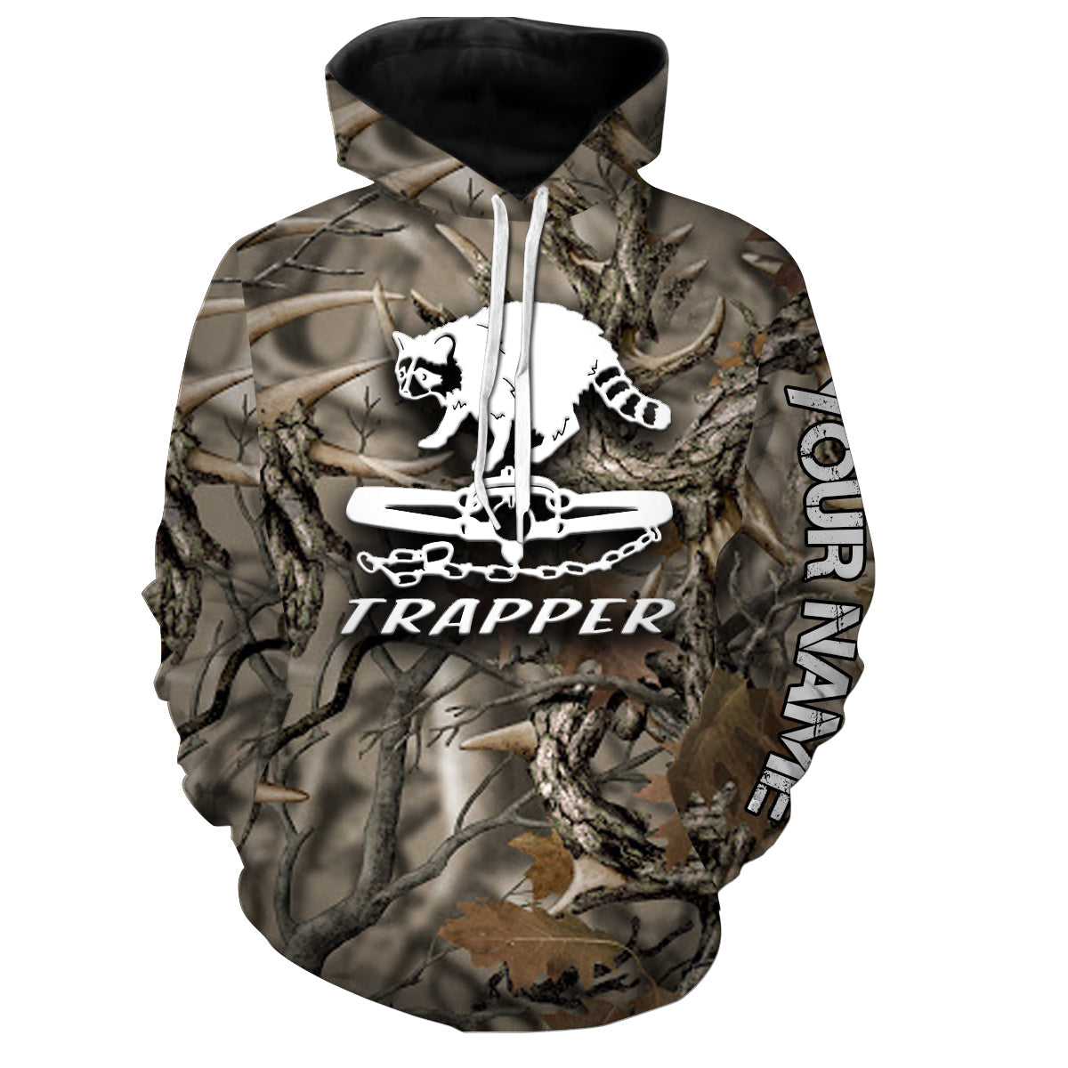 Coon Trapping Camo Custom Name 3D All Over Printing Shirt Trapping Hoodie Hoodie Hoodie