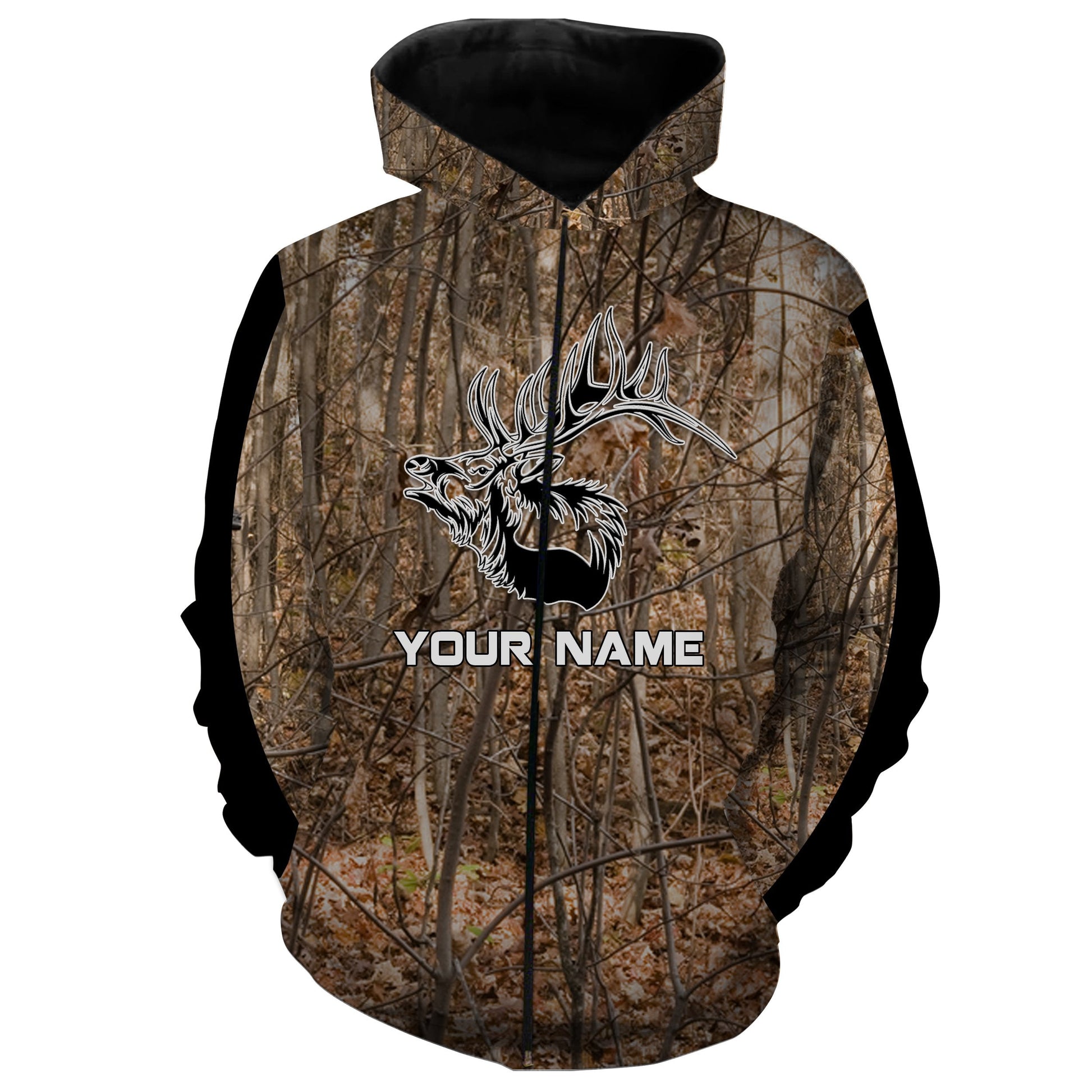 Hunting Clothes Custom Name 3D All over printing - personalized hunting gifts - FSD296 Zip up hoodie