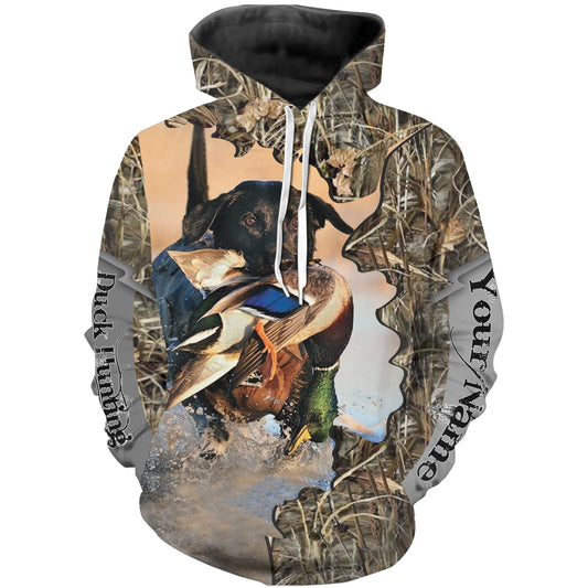 Duck hunting Custom Name 3D All over print T-shirt, Long sleeve, Hoodie, Zip up hoodie - FSD166