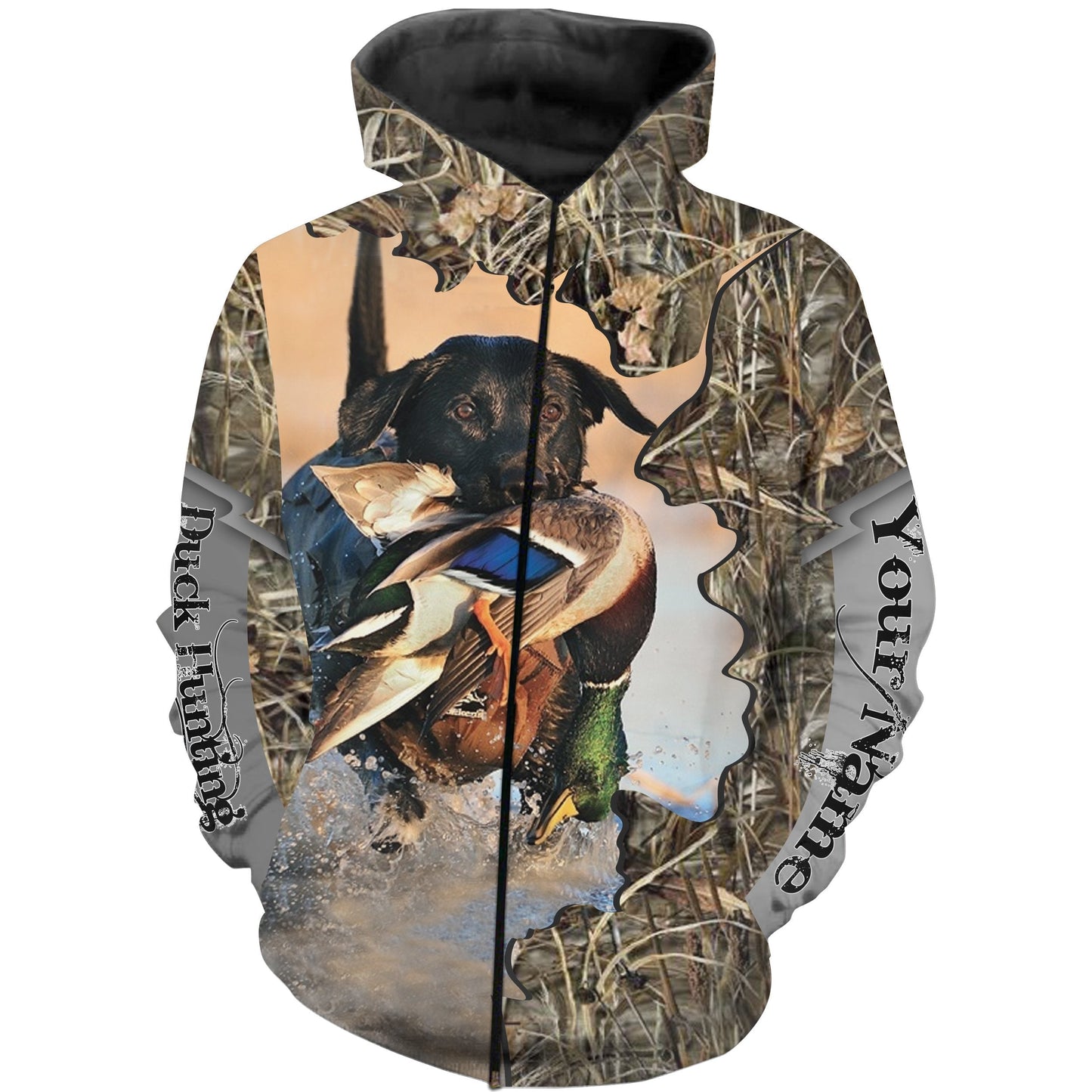 Duck hunting Custom Name 3D All over print T-shirt, Long sleeve, Hoodie, Zip up hoodie - FSD166