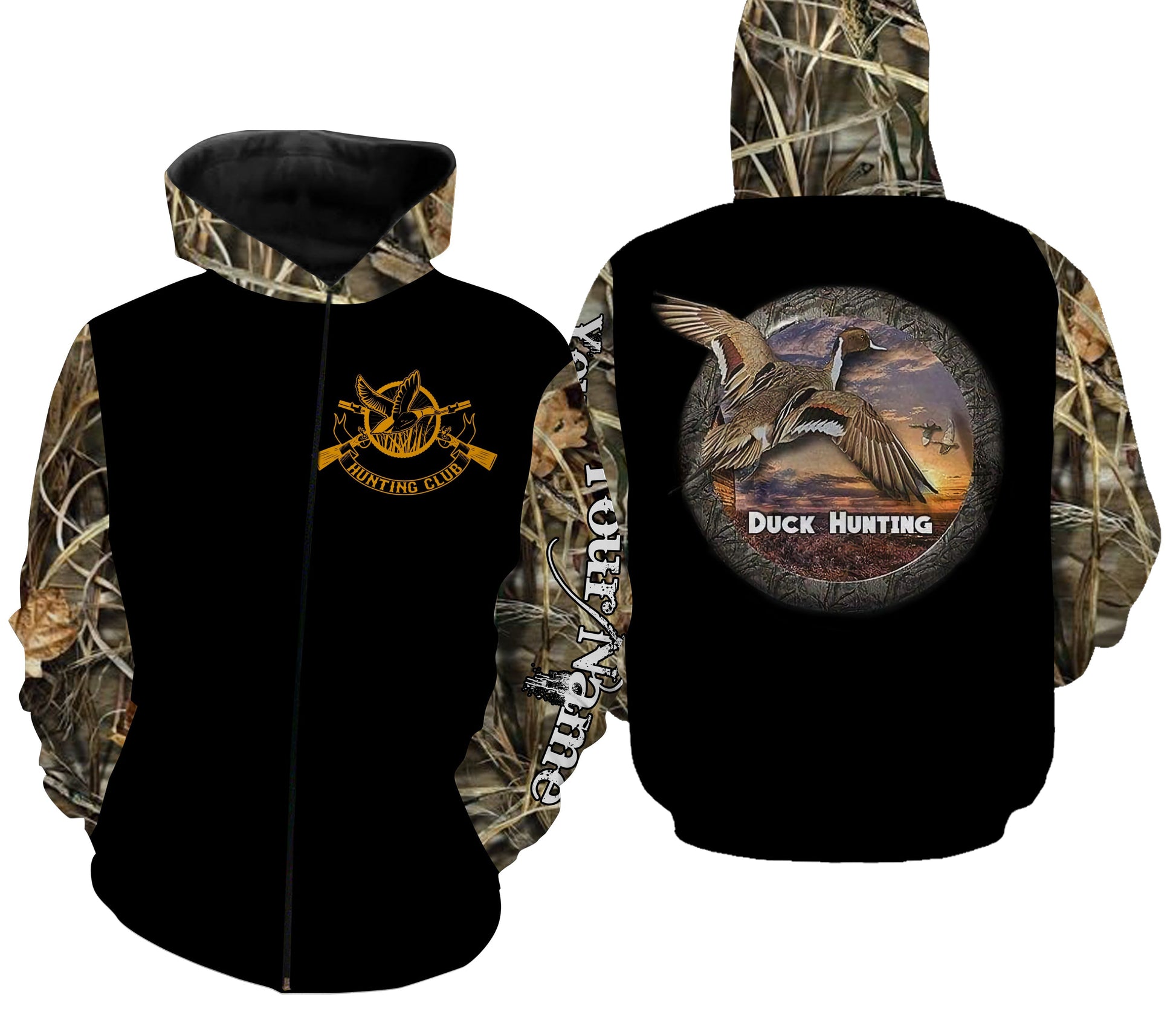 Duck Hunting Sweatshirt Zip Up Hoodie Zip Up Hoodie