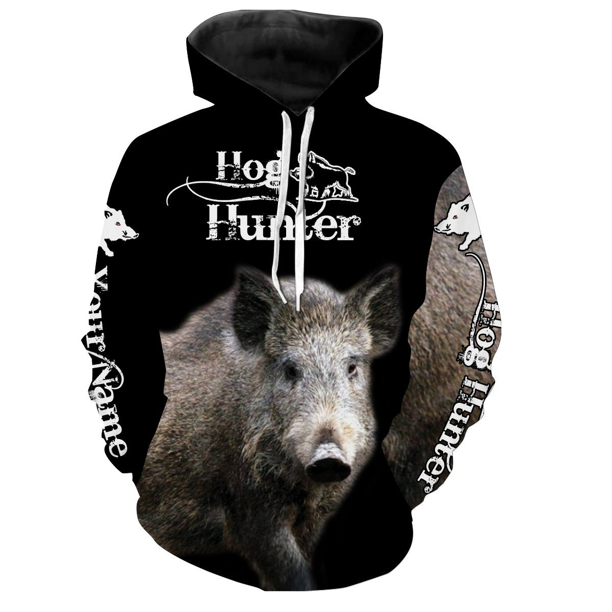 Feral Hog hunting Custom Name 3D All over print T-shirt, Long sleeve, Hoodie, Zip up hoodie - FSD162