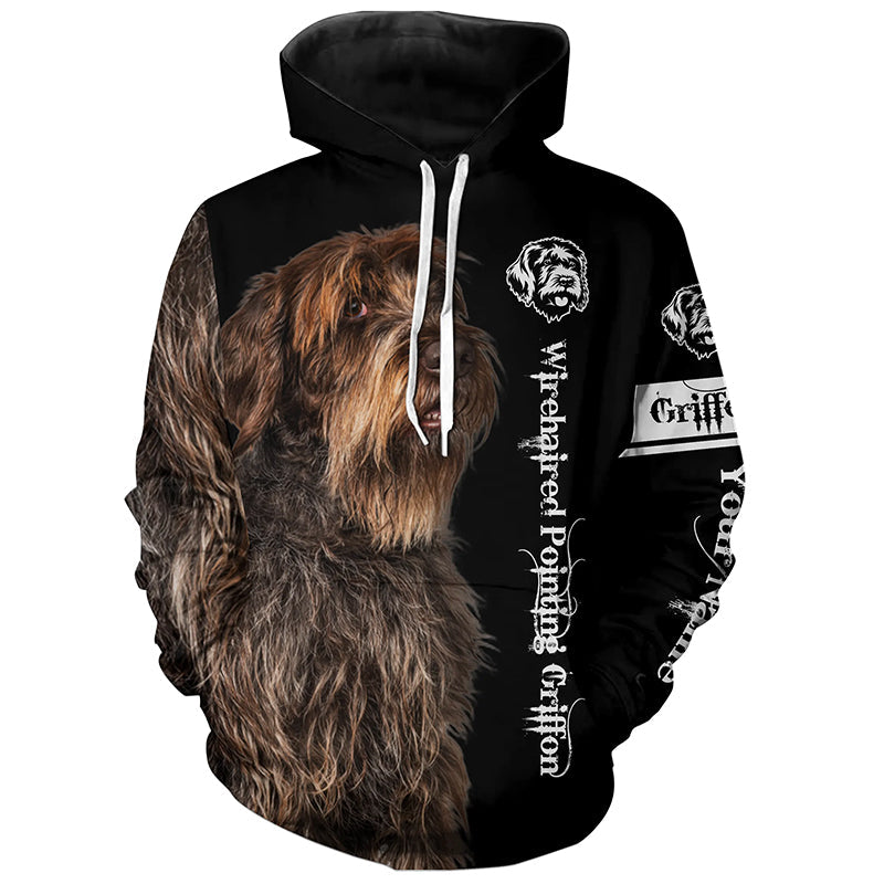 Wirehaired Pointing Griffon Shirt 3D All Over Printed Hoodie, T-shirt - Gifts for Dog Lovers FSD3978 Hoodie