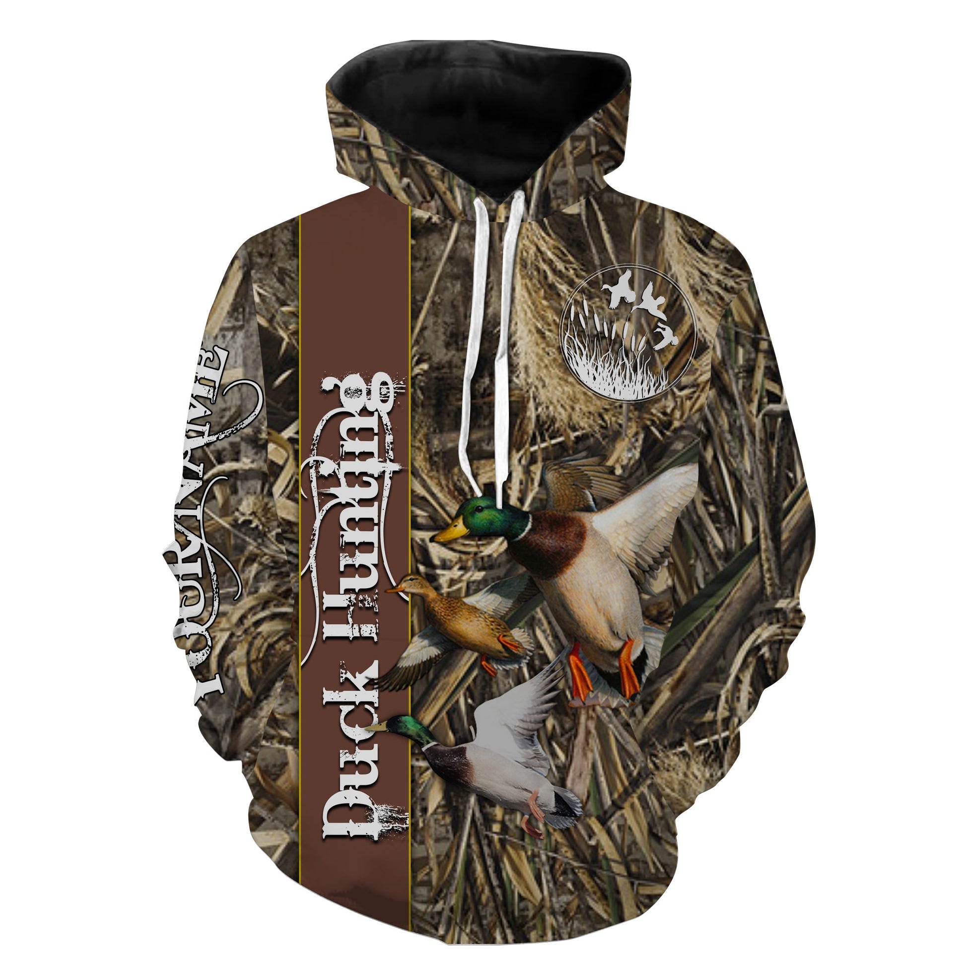 Personalized Mallard Duck hunting Waterfowl camo 3D All over print Shirts FSD908