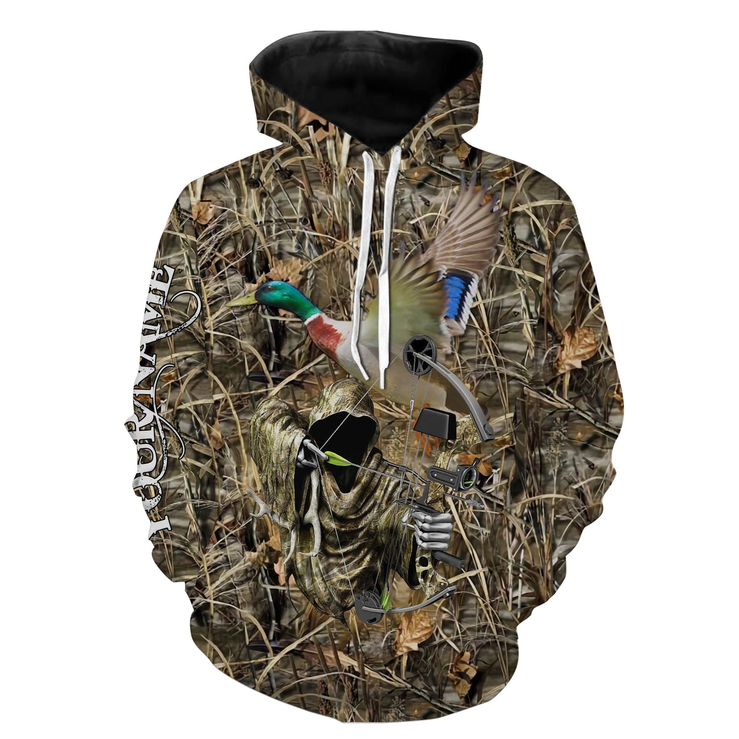 Duck Hunting Grim Reaper Camo Custom Name 3D Full Printing Shirts  Hoodie Hoodie