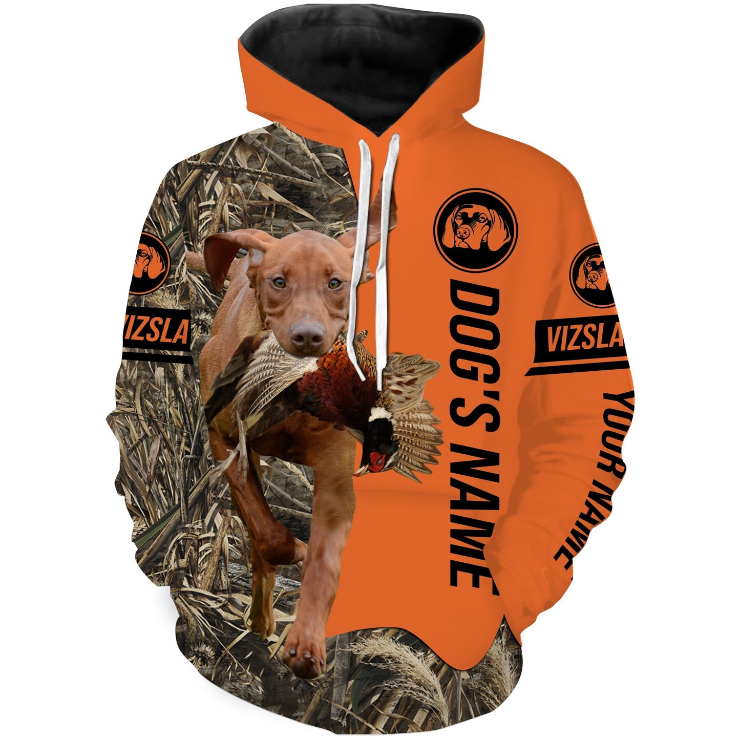 Pheasant Hunting with Dogs Vizsla customize Name Shirts for Bird Hunter, Vizsla dog shirt FSD4032