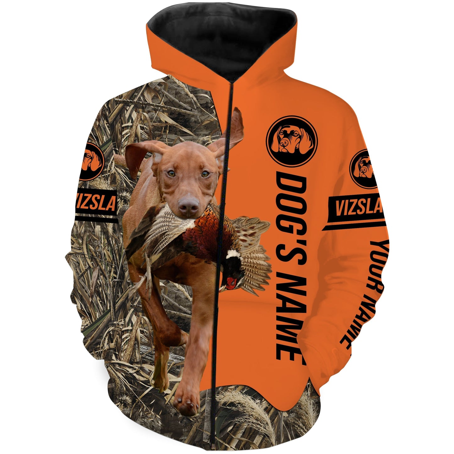 Pheasant Hunting with Dogs Vizsla customize Name Shirts for Bird Hunter, Vizsla dog shirt FSD4032