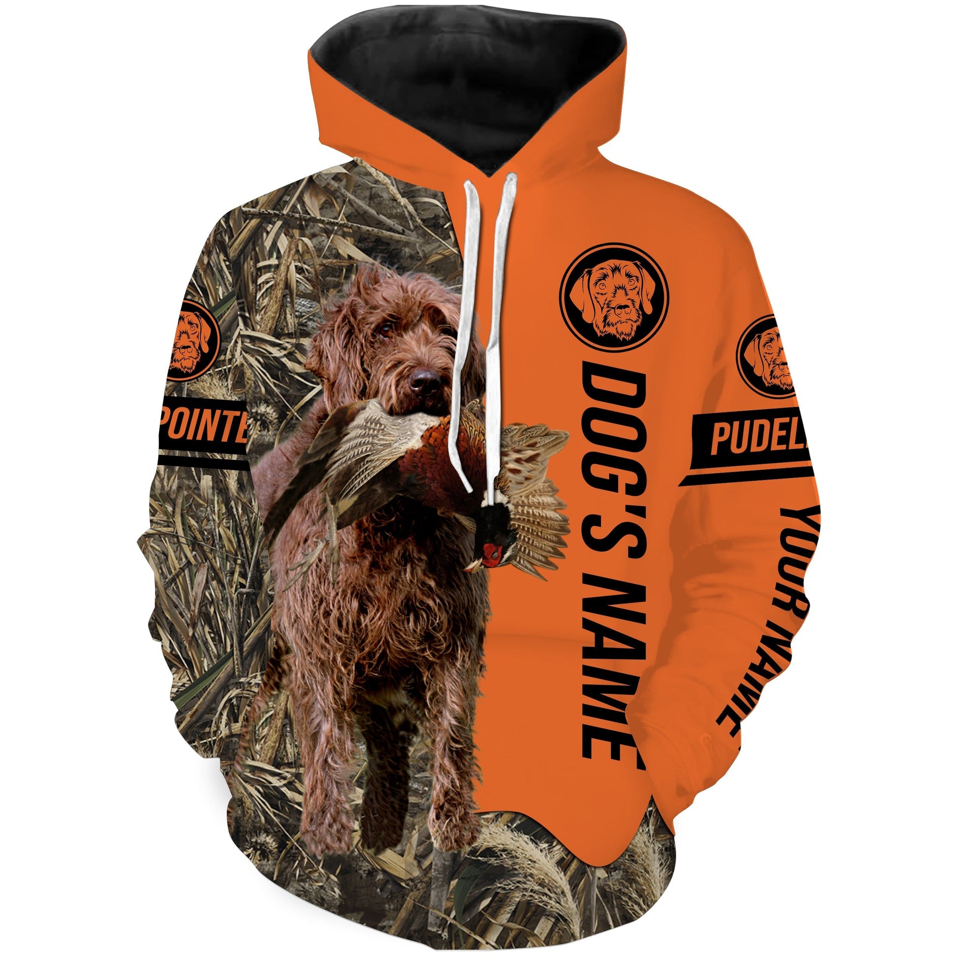 Pheasant Hunting with Dogs Pudelpointer customize Name Shirts for Bird Hunter, Pudel pointer dog shirt FSD4033