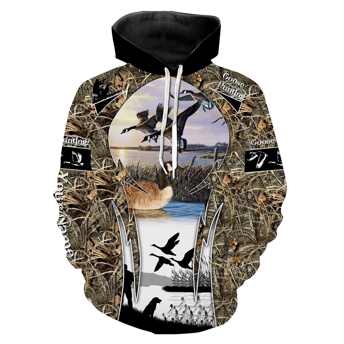 Goose hunting Custom Name 3D All over print Shirts - Personalized hunting gift - FSD187 Hoodie