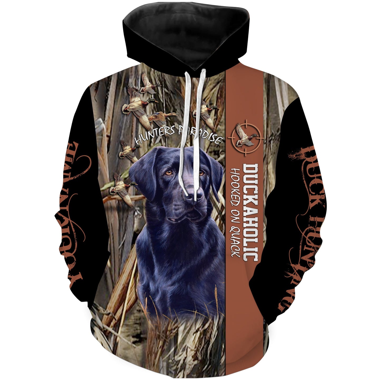 Hunter Paradise Labrador Duck Hunting Custom Name 3D Full Printing Sweatshirt Hoodie Hoodie