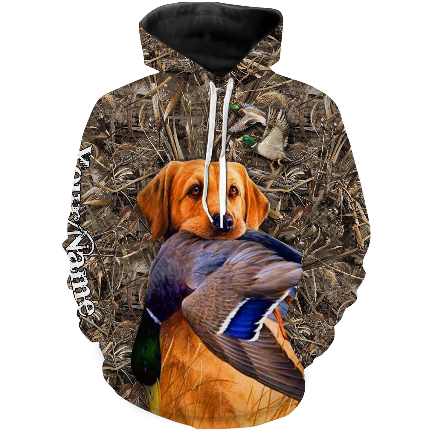 Waterfowl hunting with dog Custom Name 3D All over print Shirts