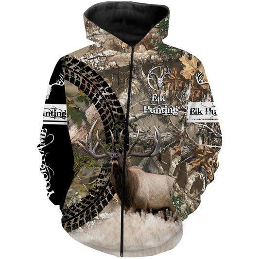 Personalized Elk hunting camo Full print shirt Elk hunting gift for Men, Women and Kid FSD768