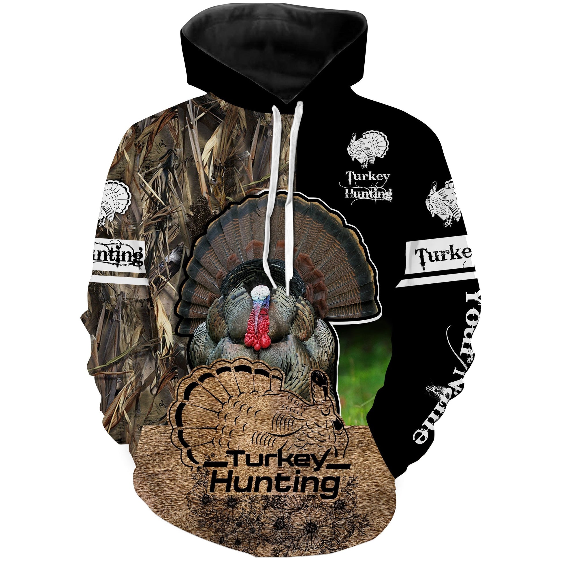 Turkey hunting Custom Name 3D All over print shirts - Personalized hunting gifts - FSD212 Hoodie