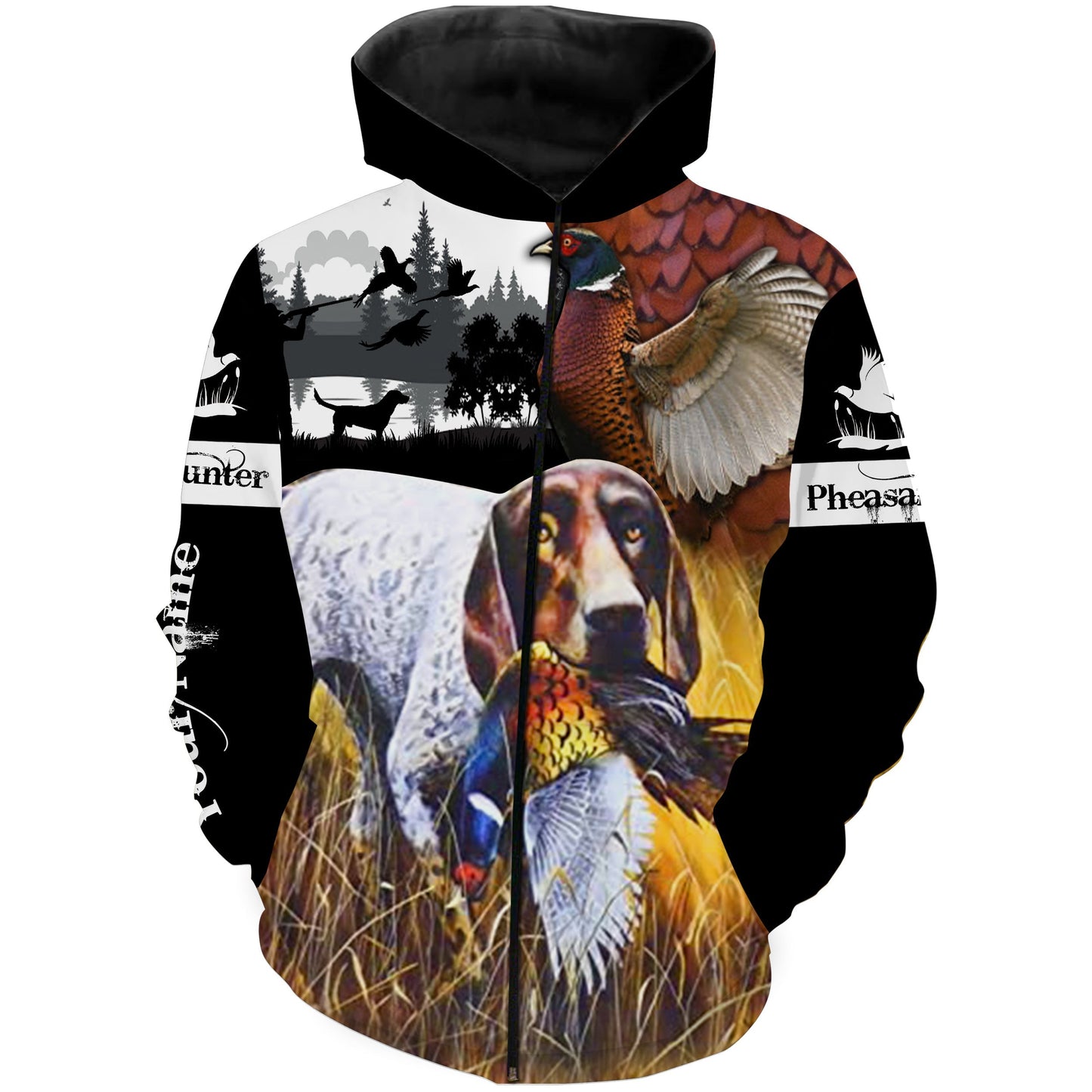 Pheasant German Shorthaired Pointer hunting custom Name 3D All over print Shirts FSD778