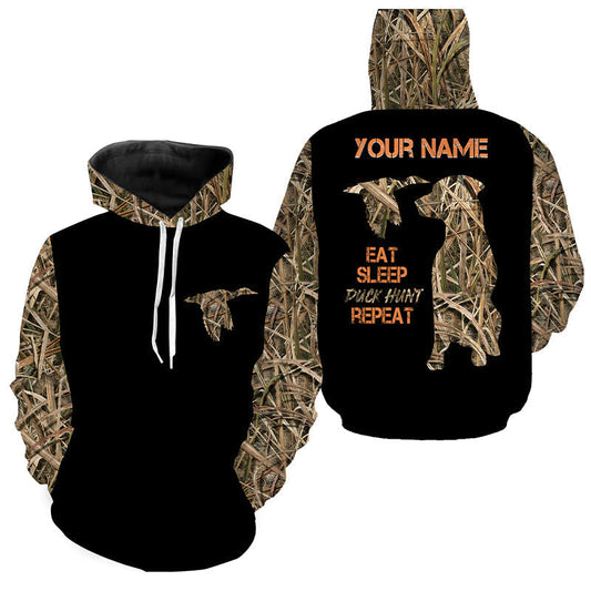 Duck Hunting Waterfowl Camo Custom All Over Printed shirt