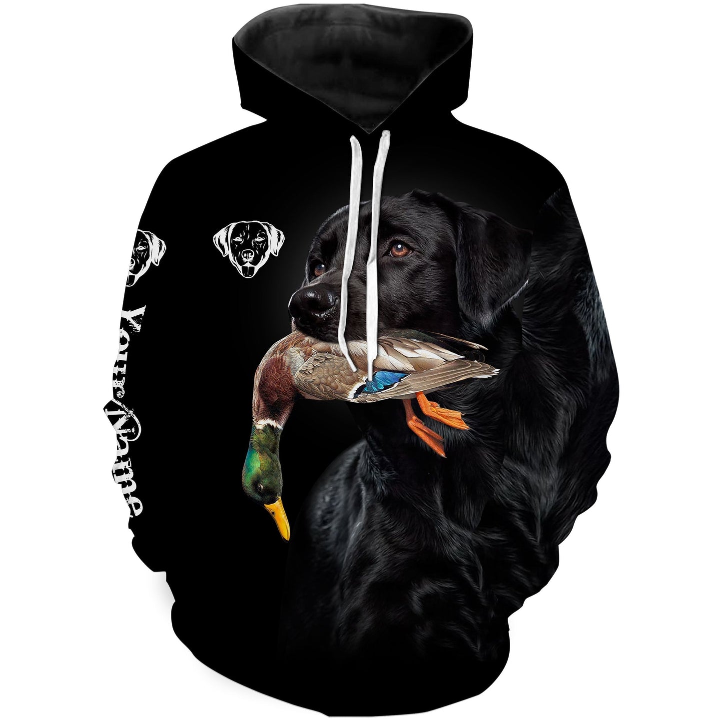 Personalized Duck Hunting Shirts Hunting Dog Labrador Retriever Black Lab 3D Full Printing Shirt Hoodie Hoodie