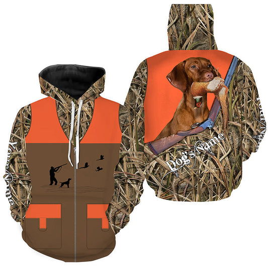 Vizsla Pheasant hunting Dog Custom name all over print Vest Shirts for Pheasant hunter, Bird hunter FSD3993