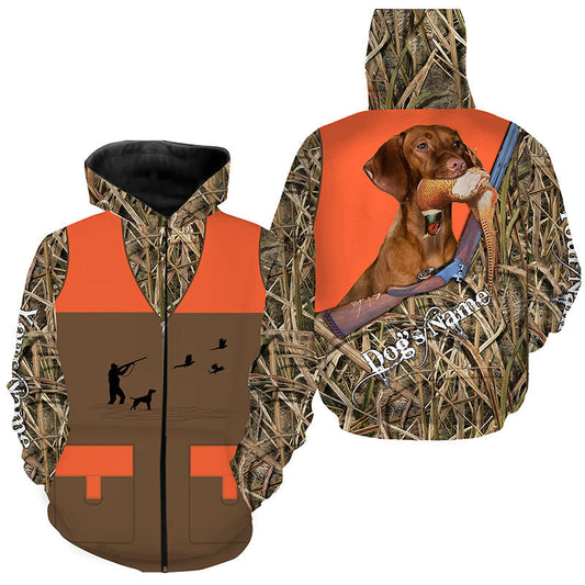 Vizsla Pheasant hunting Dog Custom name all over print Vest Shirts for Pheasant hunter, Bird hunter FSD3993