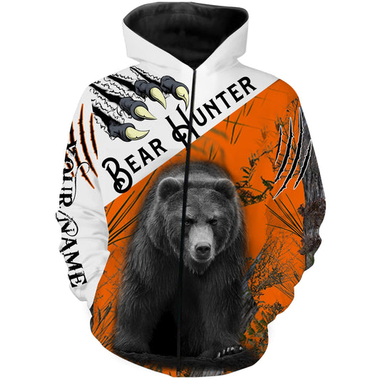 Black Bear hunting Custom Name 3D All over print shirts - personalized hunting gifts - FSD227