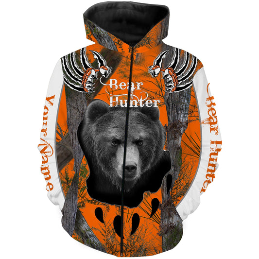 Black Bear hunting Custom Name 3D All over print shirts - personalized hunting gifts - FSD228