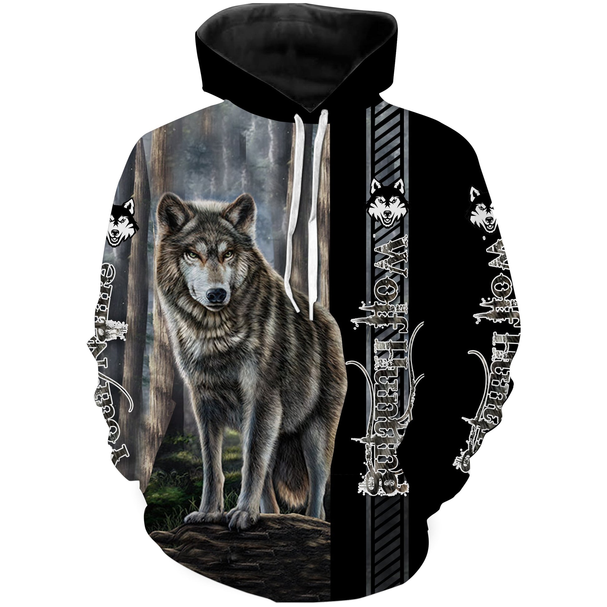 Wolf Hunting Custom Name 3D All Over Print Shirt Personalized Wolf Hunting Gift Fsd547 Hoodie Hoodie