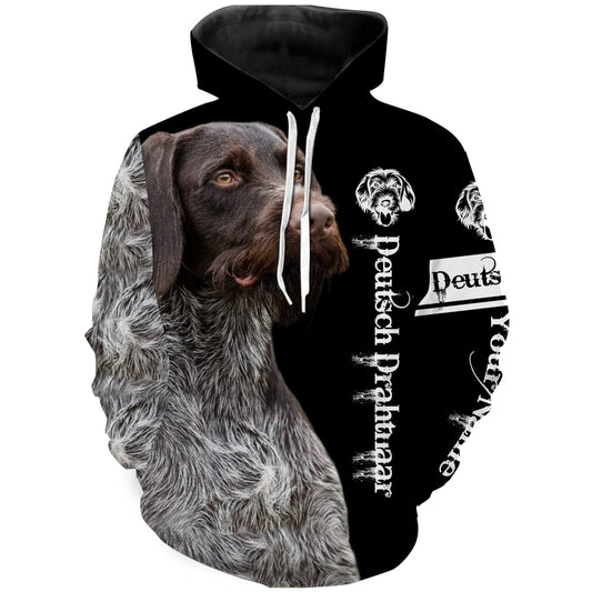 Deutsch Drahthaar Custom Name 3D All Over Printed Shirts Hoodie Hoodie