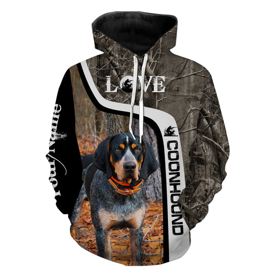 Coonhound hunting dog Coon hunter camo 3D full printing Shirts Hoodie