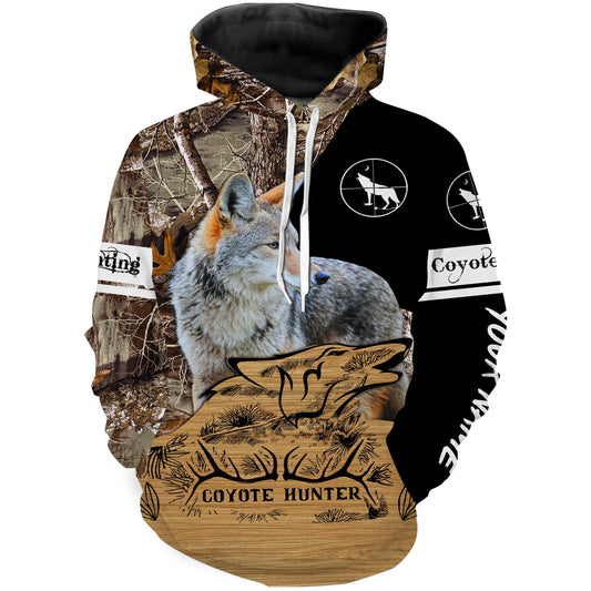 Coyote Hunting Camo Custom Name 3D All Over Print Hoodie Hoodie Hoodie