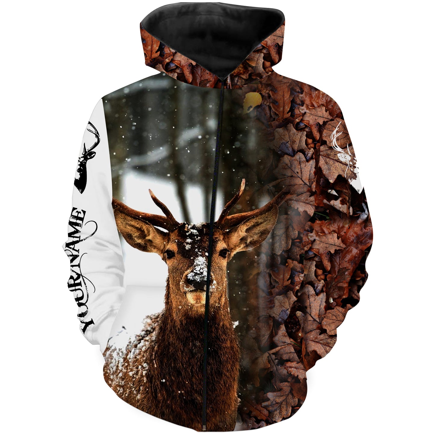 Buck Deer in the snow Deer hunting clothes custom Name 3D All over print Shirt, Hoodie FSD846