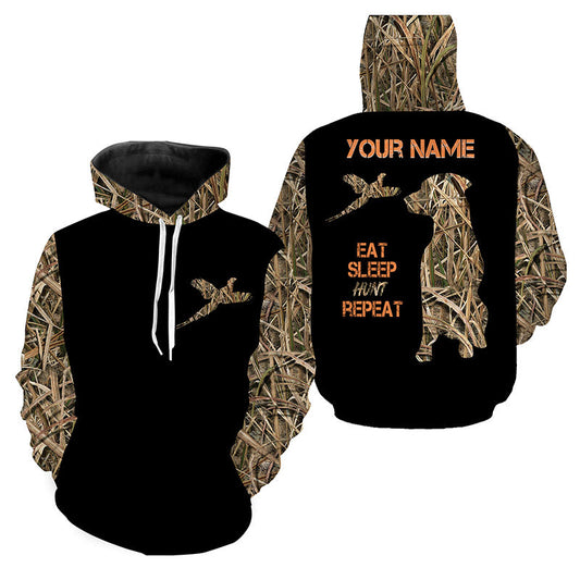 Pheasant Hunting Labrador Retriever dog "Eat Sleep Hunt Repeat" shirt, Bird dog Hunting gifts FSD3500