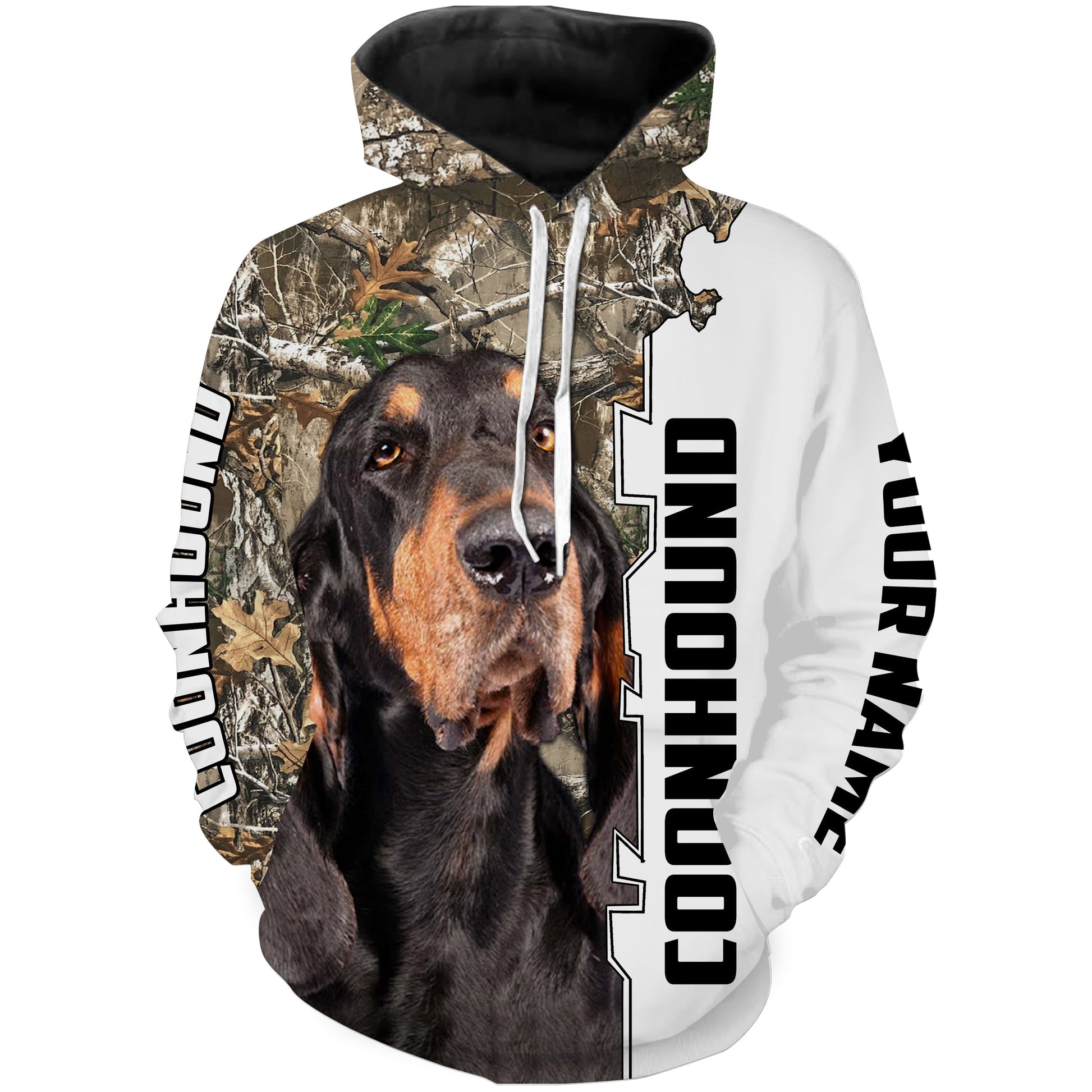 Raccoon hunting best Coonhound camouflage custom name 3D All over print Shirt Coon hunting gift FSD864 Hoodie