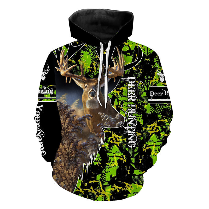 Deer hunting Custom Name 3D All over print Shirts - Personalized hunting gift - FSD3370