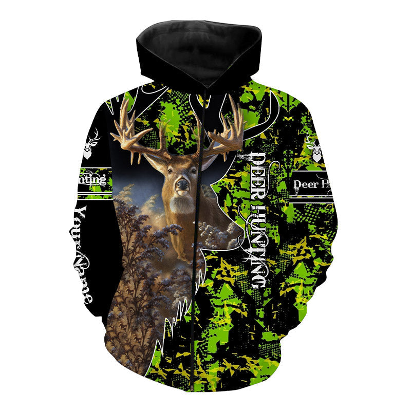 Deer hunting Custom Name 3D All over print Shirts - Personalized hunting gift - FSD3370