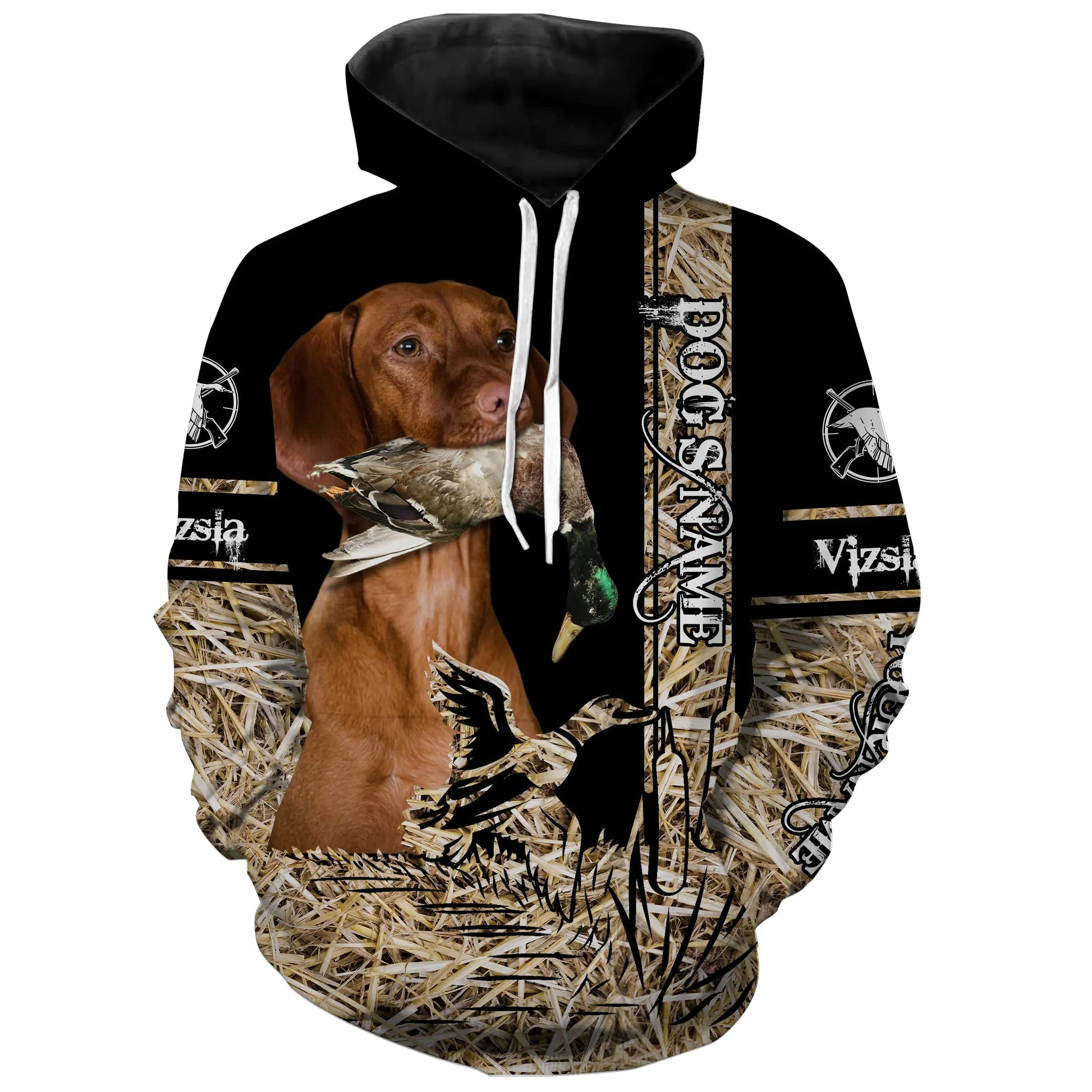 Vizsla Dog Duck Hunting waterfowl camo Shirts for Duck Hunters FSD3934 Hoodie